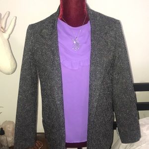Vintage Necessary Objects Gray Flecked Blazer Size Small